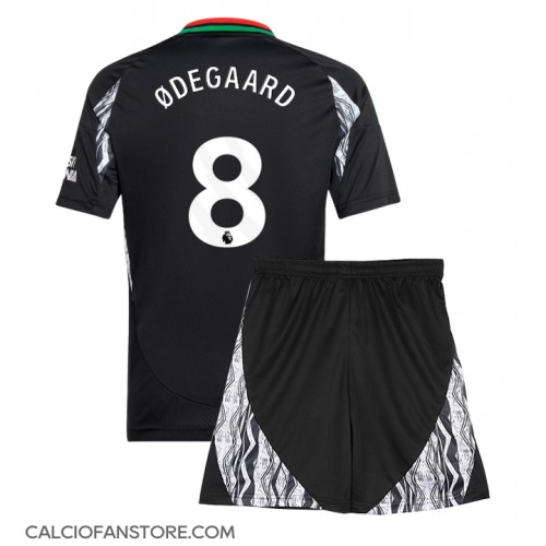 Maglia Calcio Arsenal Martin Odegaard #8 Seconda Divisa Bambino 2024-25 Manica Corta (+ pantaloncini)